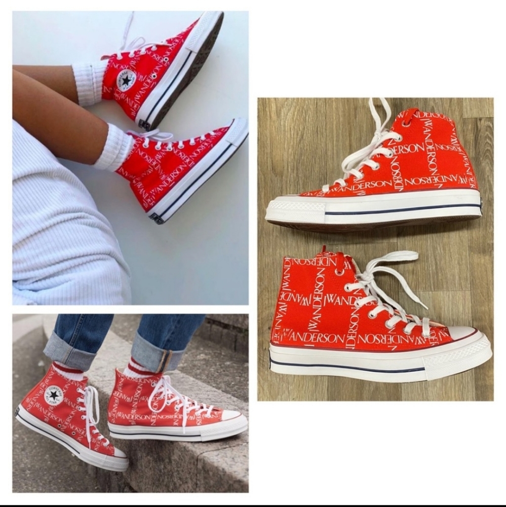 Converse X JW Anderson Logo High-Top Sneakers